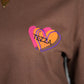 T-shirt brown heart