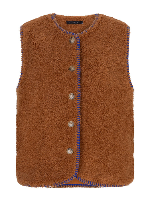 Gilet Evelynn brown/blue