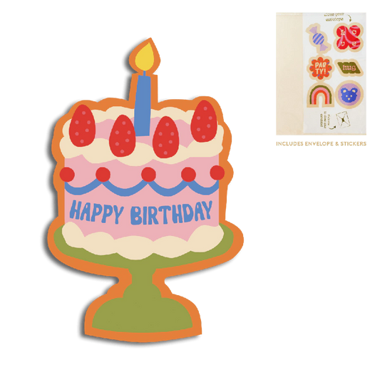 Cut-out card happy birthday