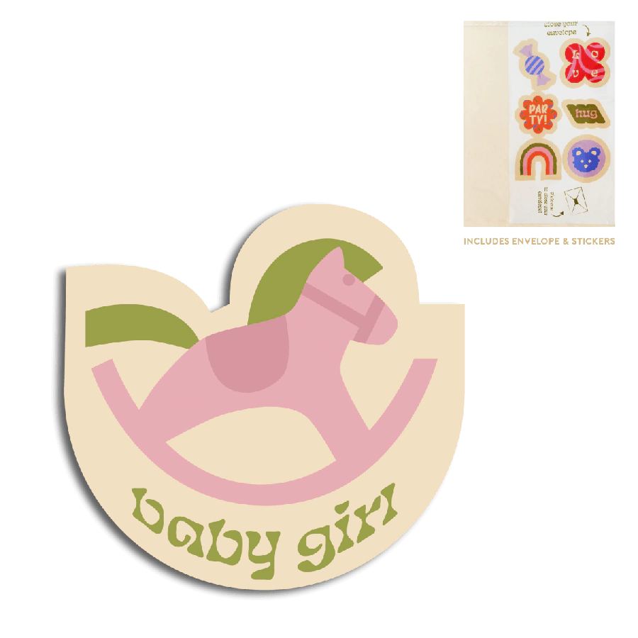 Cut-out card baby girl