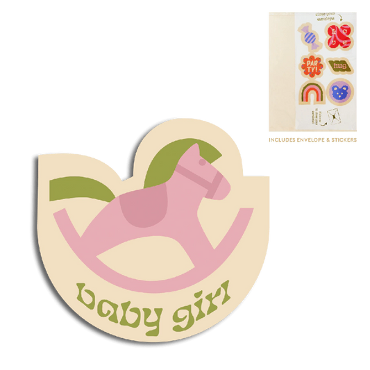 Cut-out card baby girl