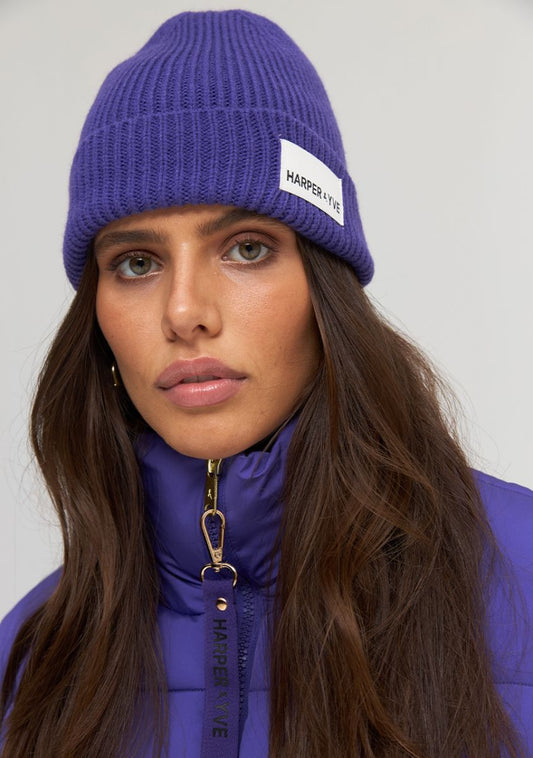 Harper beanie deep violet