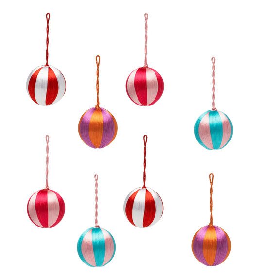 Small Corded Sweet Treat Ornament Set van 8