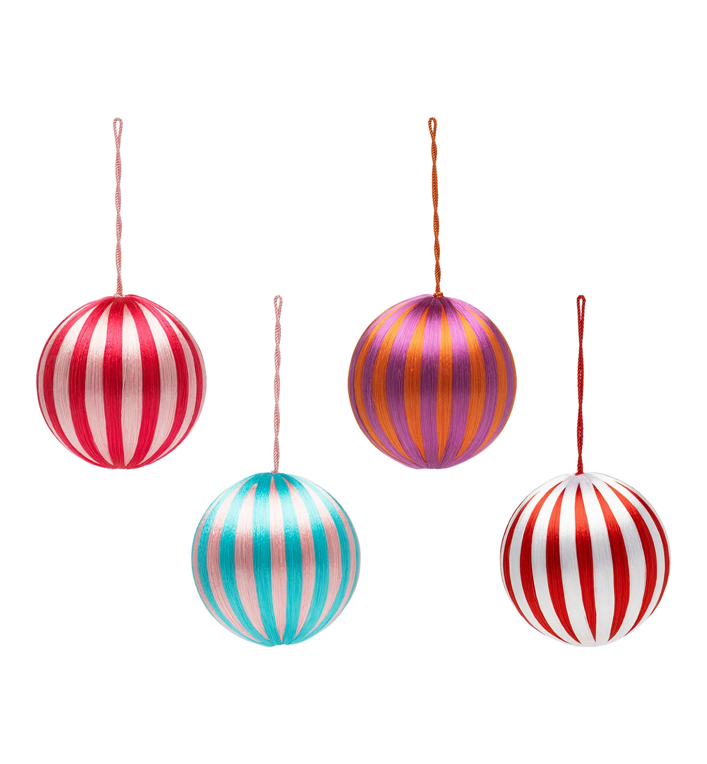 Big Corded Sweet Treat Ornament Set van 4