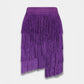 Olivia rok violet franjes