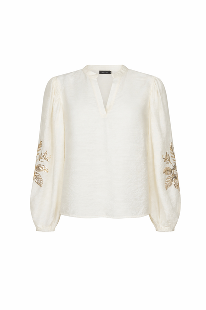 Blouse rose ecru