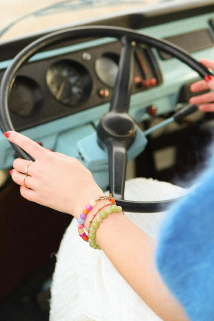 Wild Violet gems armband