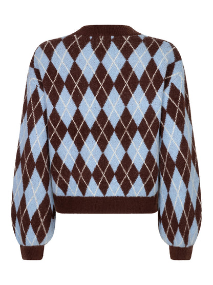 Knitted sweater Delilah light blue