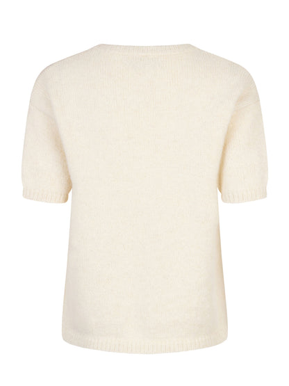 Knitted sweater eddie ecru
