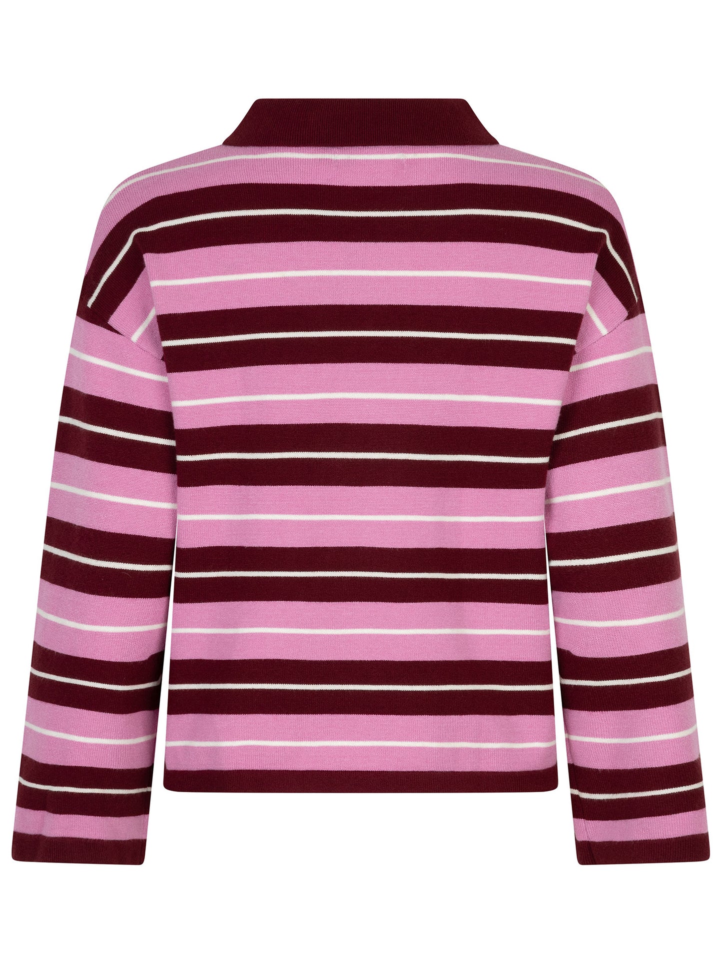 Knitted top balou burgundy/pink
