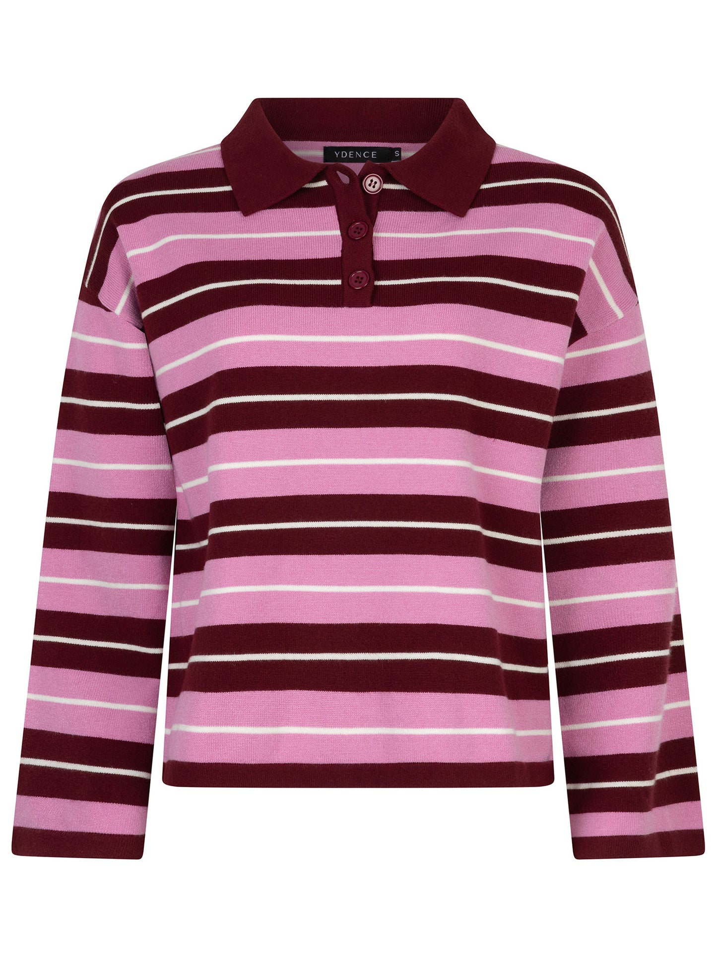 Knitted top balou burgundy/pink