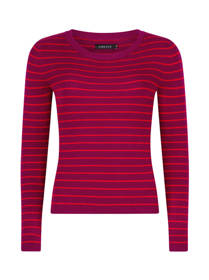 Knitted top Devina fuchsia purple/red