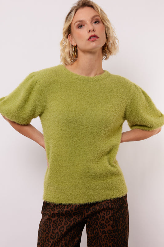 Moraine knit top palm