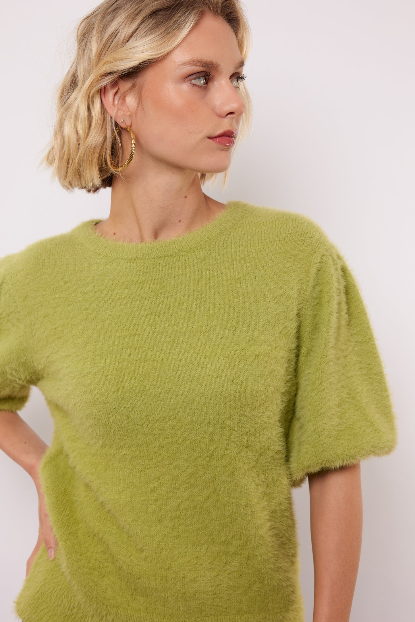 Moraine knit top palm