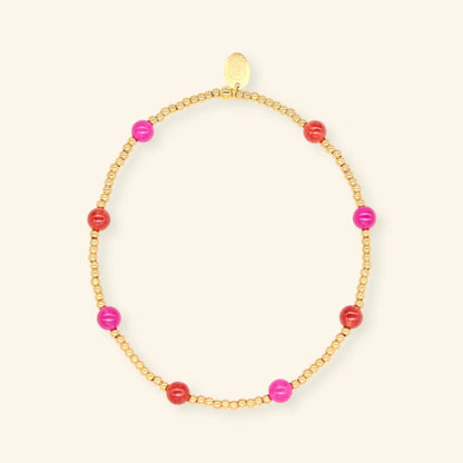 Fuchsia bordeaux armband