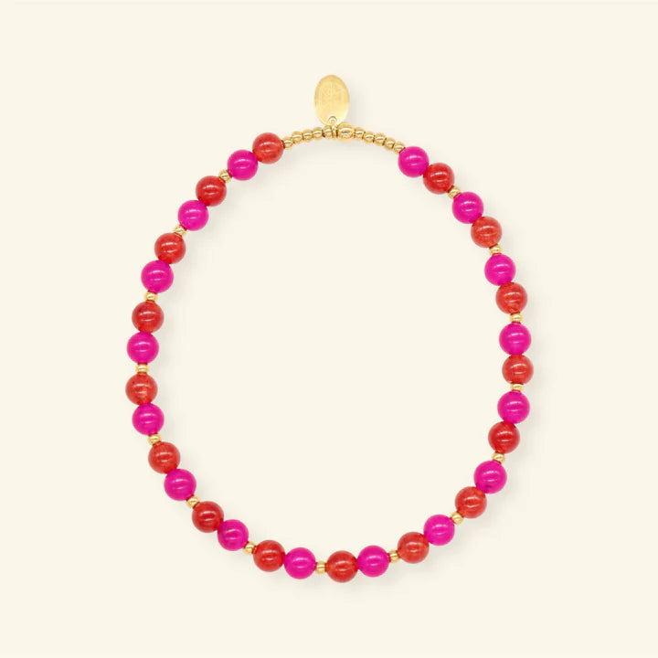 Bordeaux kiss armband