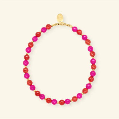 Bordeaux kiss armband