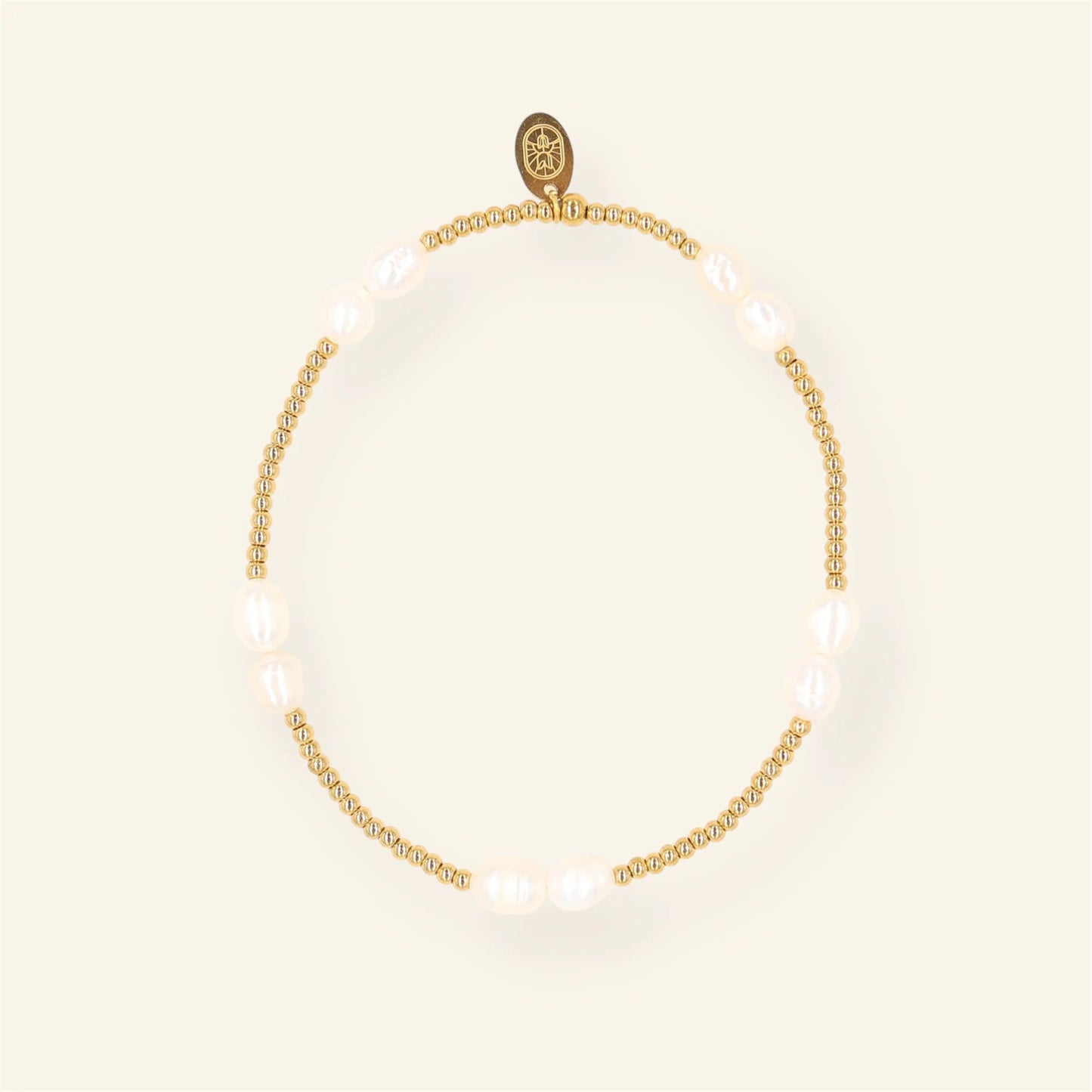 Double pearl armband