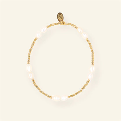 Double pearl armband