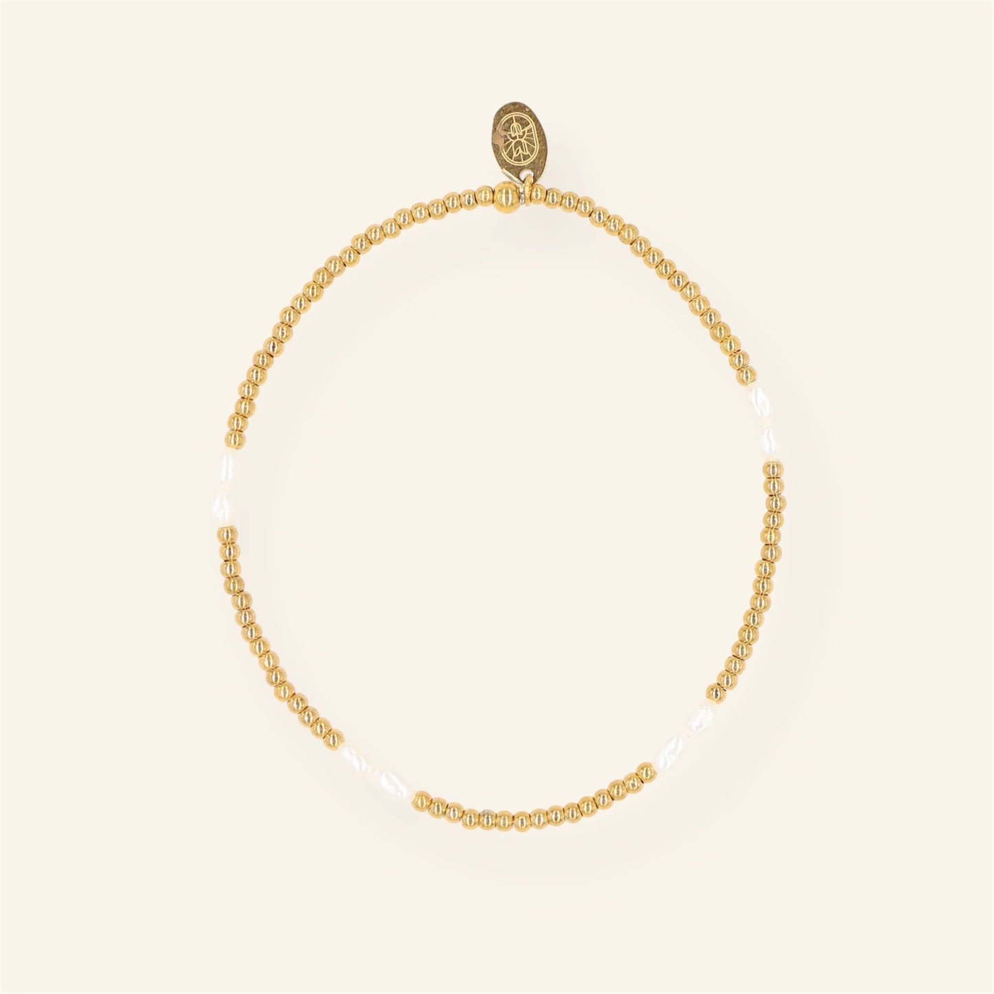 Mini Double pearl armband