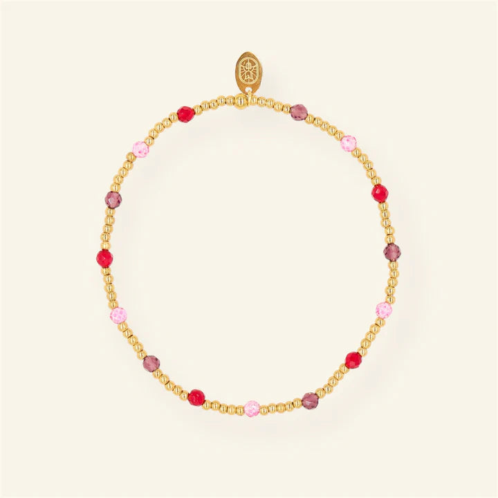 Mauve gems armband