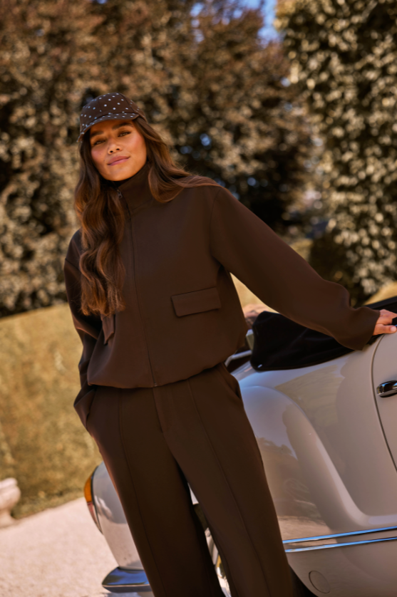 Pants Geneve dark brown