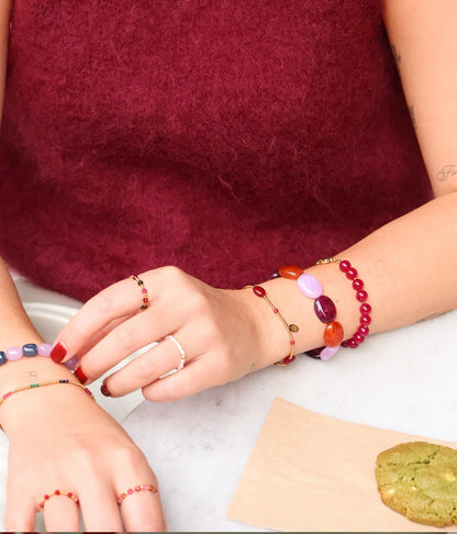 Bordeaux kiss armband