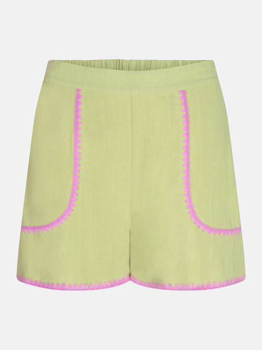 Short enola matcha green