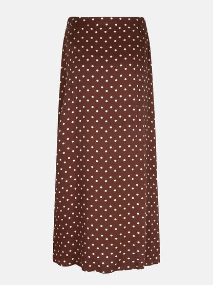 Skirt Louis bruin polkadot