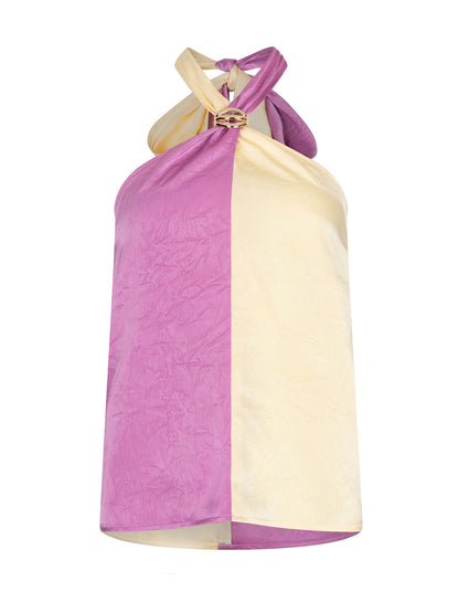 Top odessa soft yellow/purple