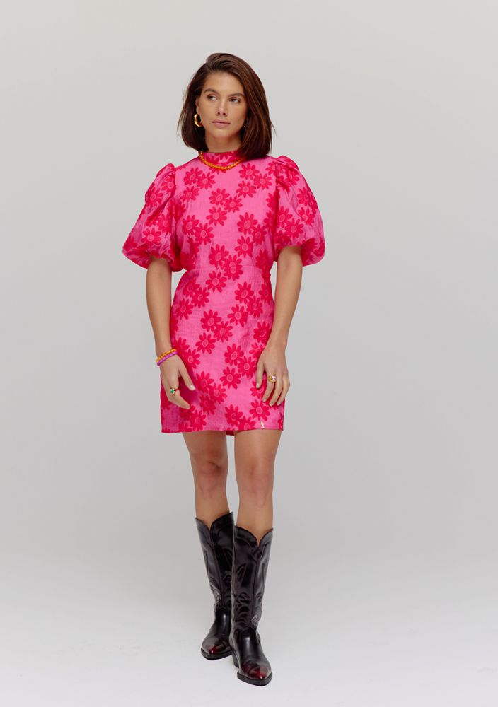Nila Dress raspberry pink