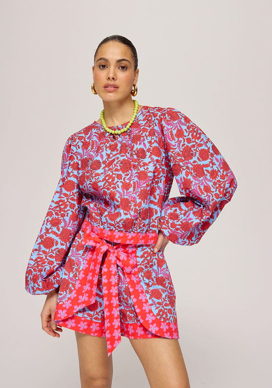 Dolly blouse flirty flower