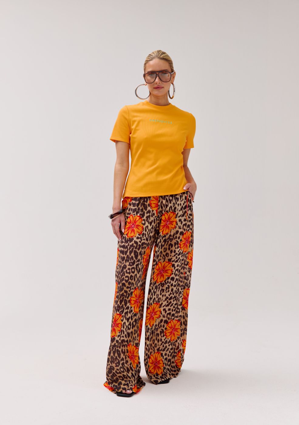 Broek Meike Lexie leopard flower