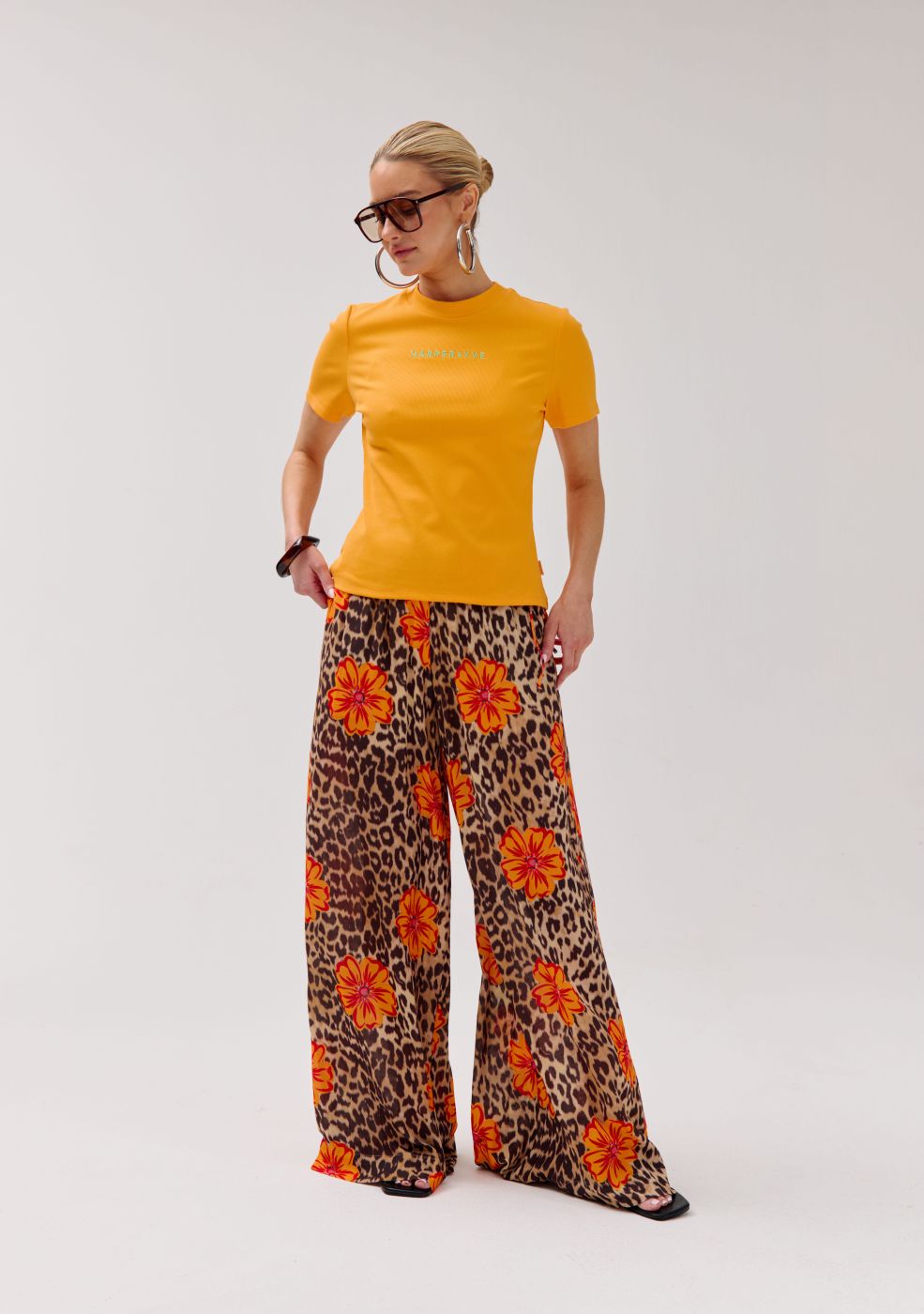 Broek Meike Lexie leopard flower