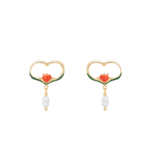 Mystical flower stud earring (set)