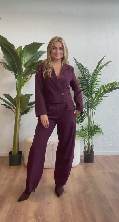 Blazer ayla aubergine