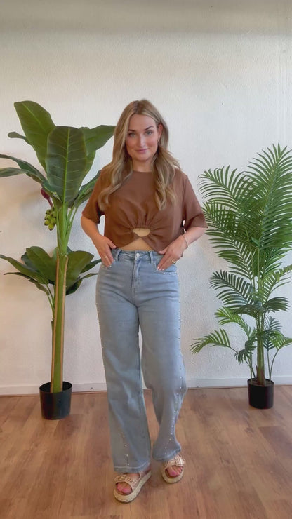 Jeans met studs