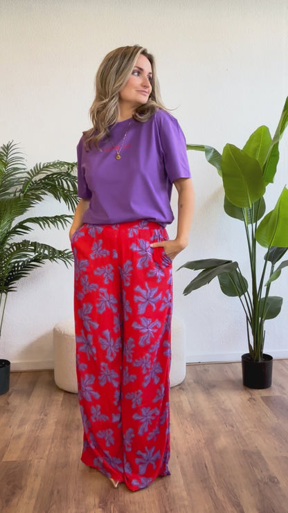 Mexican back tee violeta