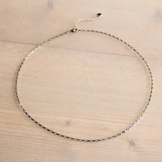Small chain necklace silver