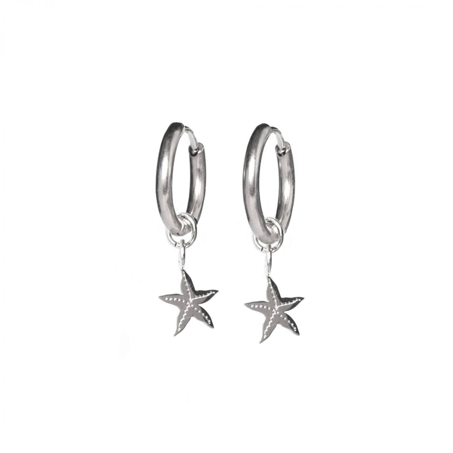 Earring starfisch silver PER STUK