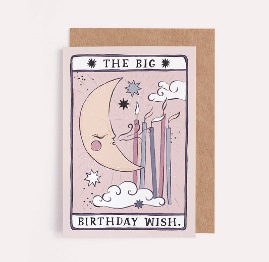 Tarot moon birthday card