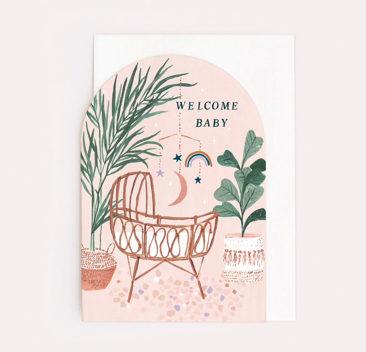 Welcome baby gender neutral card