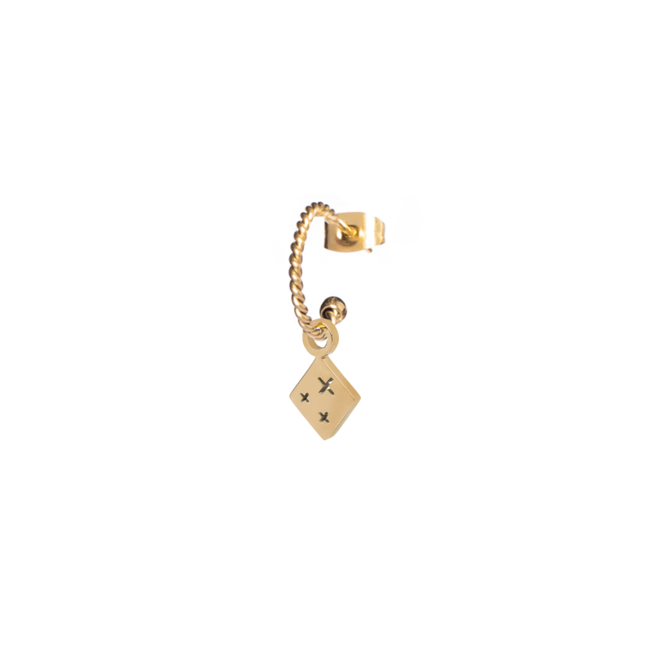 Earring twisted isabelle gold
